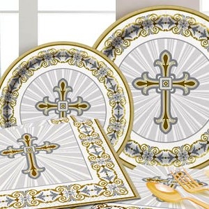 Silver & Gold Radiant Cross
