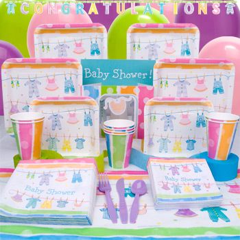 Baby Clothes Line Complete Party Pack