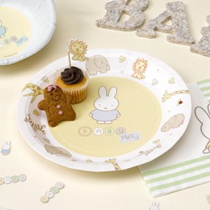 MIFFY Baby Shower Party Supplies,Decorations Tableware Games Unisex Neutral 