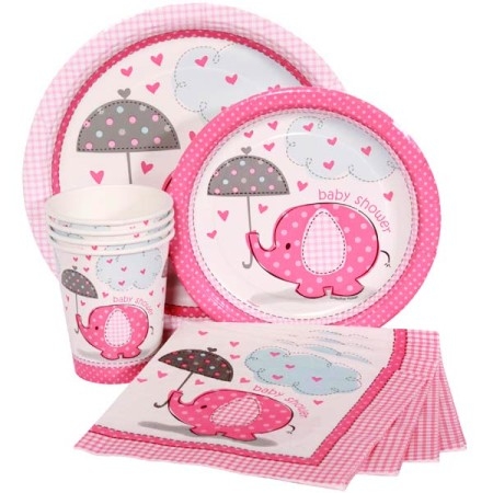 Pink Baby Shower Tableware Ranges