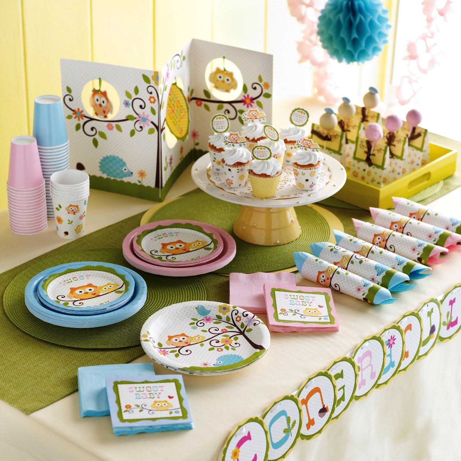 Neutral Baby Shower Tableware Ranges