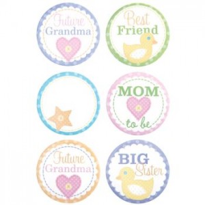 Baby Shower Party Badges