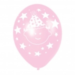 1st Birthday Pink & Lilac Balloons