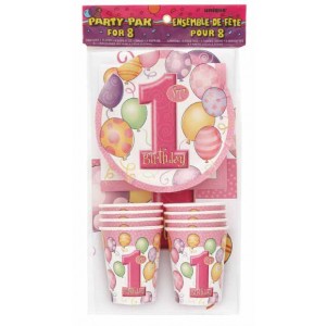 First Birthday Girl Budget Party Pack