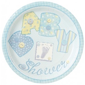 Baby Boy Stitchings Pack of Dinner Plates