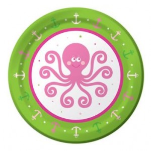 A Pack of 8 Ocean Girl Small Plates