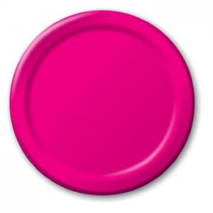 Hot Magenta Pink Plates