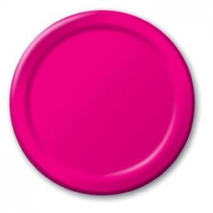 Hot Magenta Pink Plates