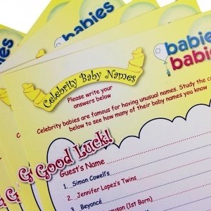 Celebrity Baby Name Party Game