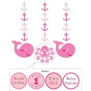 A Ocean Girl Set of 3 Hanging Decorations