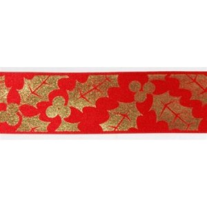 Red & Gold Themed Satin Ribbon