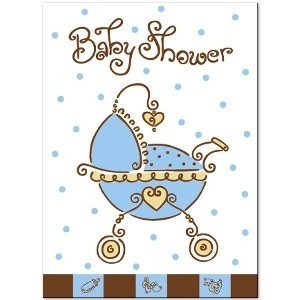 A Baby Joy Blue Baby Shower Invitation