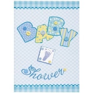 Baby Boy Stitching Invitation