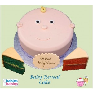 baby shower reveal cake