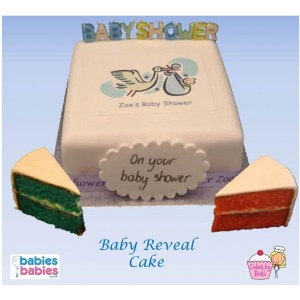 baby reveal stork cake