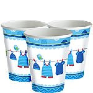 Baby Boy Clothes Line Cups