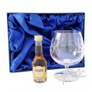 Crystal Glass & Brandy Gift Set