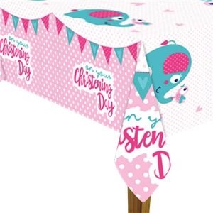Christening Day Pink Tablecover