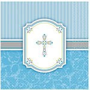 COMMUNION BLESSINGS BLUE NAPKINS