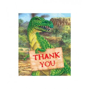 dino thank you cards