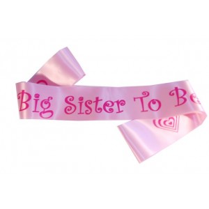 Big Sister To Be Satin Sash