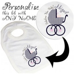 Personalised Girl Bib from Fabulous Range