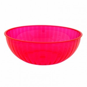 Large Neon Pink Serving Bowl