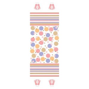 A Pink Tiny Toes Large Table Cover