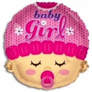 baby girl foil balloon