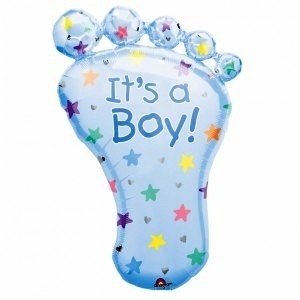 Girl Giant Baby Foot Foil Balloon