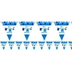 Baby Boy Clothes Line Flag Banner