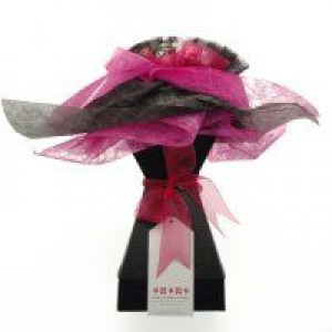 Chocolate Bouquet - Lady In Waiting Fuschia Pink