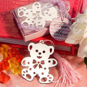 Lovable Teddy Bear Design Bookmarks Pink