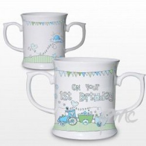 Whimiscal Train 1st Birthday Loving Mug