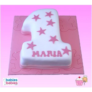 first birthday cake - girl