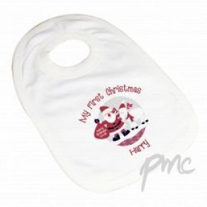 Personalised 1st Christmas Bib