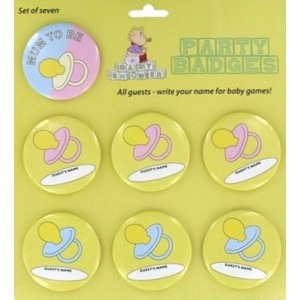 baby shower badges