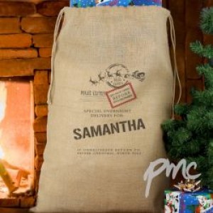 Personalised Special Delivery Hessian Sack