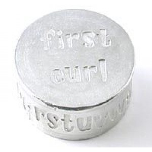 A Pewter 'My First Curl' Box