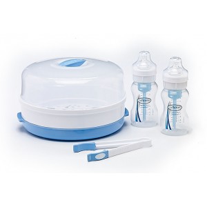 Dr Brown's Microwave Steriliser + 2 Bottles