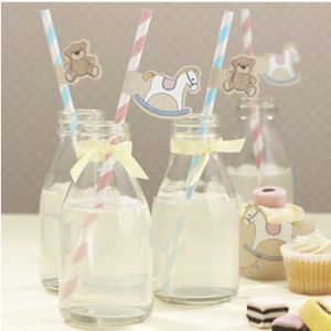 Rock-a-Bye Baby Straws & Flags (pack of 25)