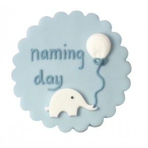 A Baby Boy Naming Day Cake Decoration