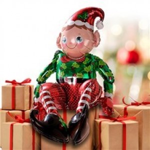  Sitting Elf Balloon - 29'' Foil