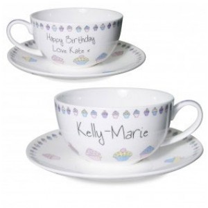 As Pretty as a Cupcake Personalised Cup & Saucer