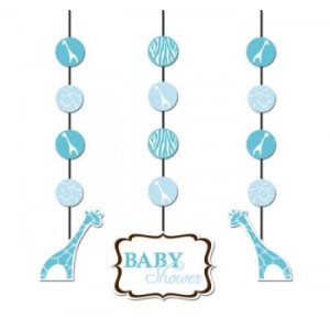 A Blue Wild Safari Set of Hanging Decorations