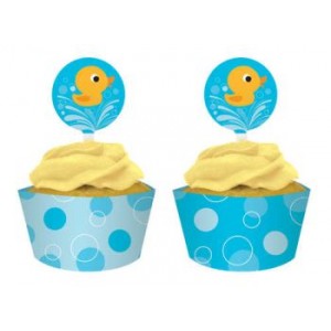 Little Quack Cupcake Wraps & Picks