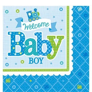 Welcome Baby Boy Napkins