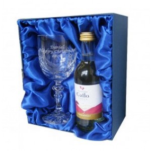 White Wine & Crystal Glass Set