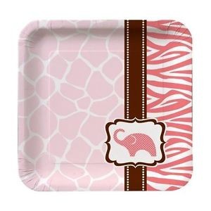 Pink Wild Safari Pack of Small Plate