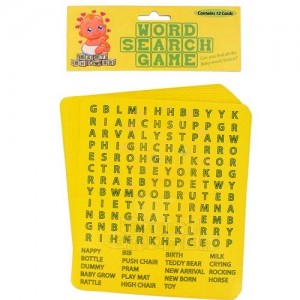 Baby Shower Word Search Game